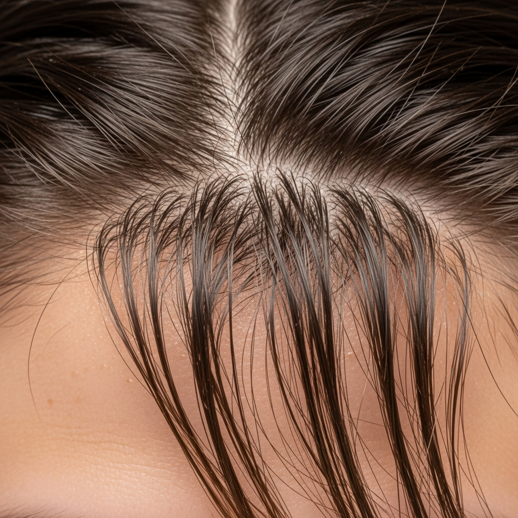 cuero cabelludo graso pero puntas secas