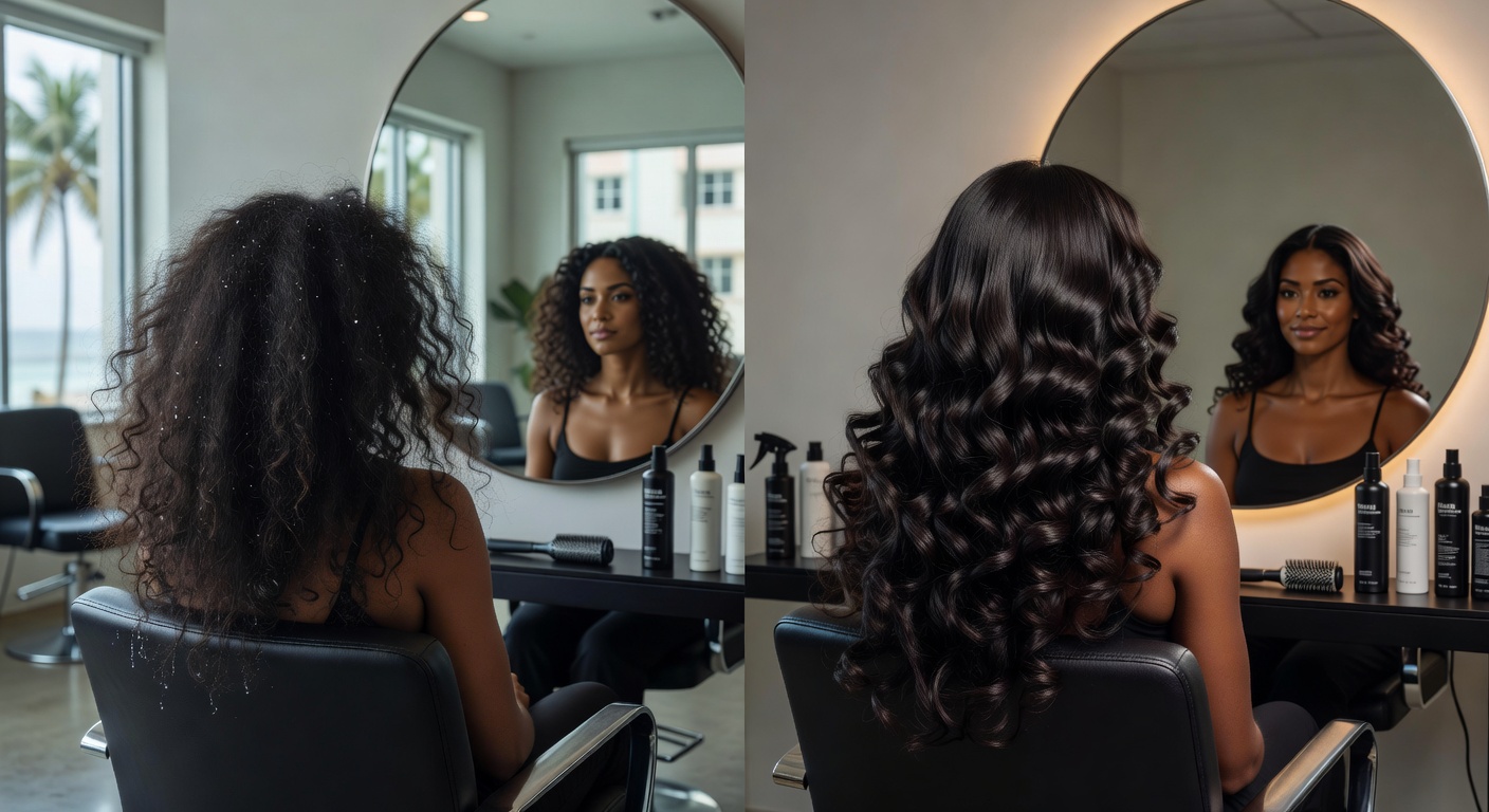 Pelo ʼPorosoʼ y Esponjado: Por qué tu cabello absorbe la humedad de Miami y cómo sellarlo resultado profesional